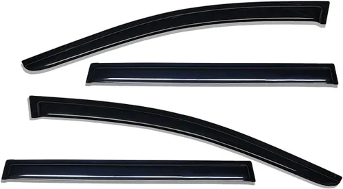 Miniatura 3 de Lightronic WV194427 - Protector de lluvia para ventana lateral en canal, humo oscuro, juego de 4 piezas, se adapta a Toyota Highlander 2014-2019