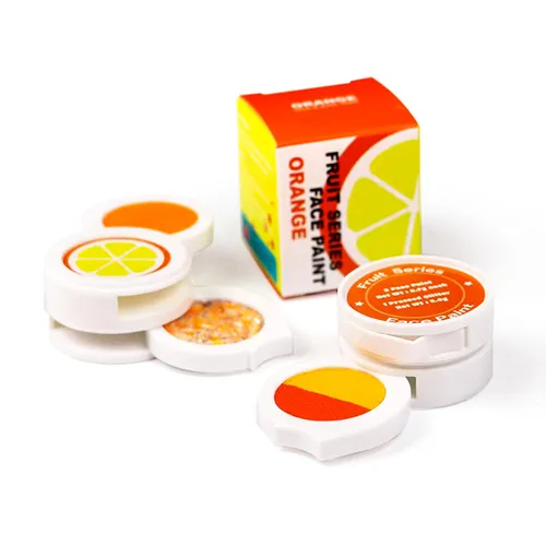 Paleta de delineador de ojos activado por agua con brillo de neón grueso prensado, pintura corporal activada por agua, luz UV que brilla en la