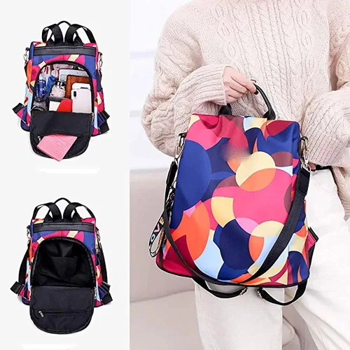 Miniatura 7 de Mochila impermeable antirrobo para mujer, de día, ligera, para la escuela