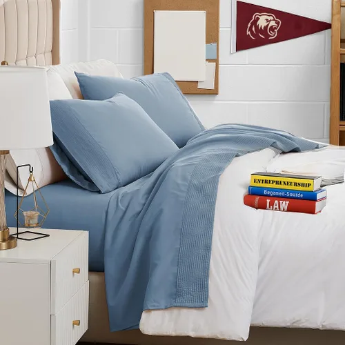 Miniatura 34 de Southshore Fine Linens®, juego de ropa de cama con bolsillo profundo, Microfibra, Negro, gemelo