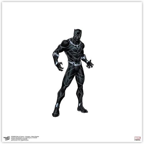 Trends International Gallery Pops Marvel Comics Avengers - Póster de pared de Black Panther, 12 x 12 pulgadas, versión sin marco