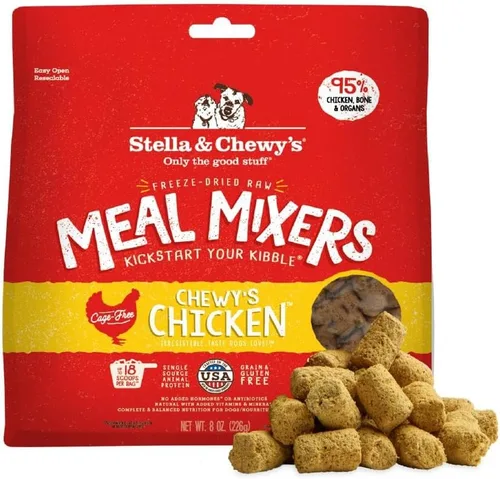 Miniatura 37 de Stella & Chewy's Mezcladores de Comida Cruda Liofilizada de Res - Aderezo y Mezclador de Comida para Perros - Hecho con 95% Carne de Res Alimentada