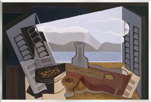Stupell Industries La Fenetre Ouverte Juan Gris - Pintura abstracta clásica de madera para pared, diseño por one1000paintings | Stupell Industries |