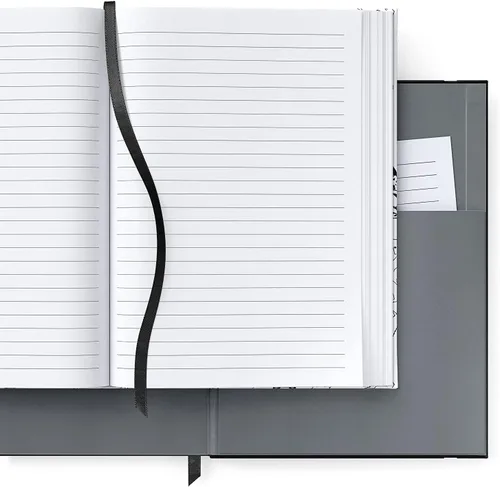 Miniatura 3 de ARTEZA Cuadernos de diario, juego de 2, 6 x 8 pulgadas, 96 hojas, diseño de perros y negro, cuadernos estéticos con papel rayado suave