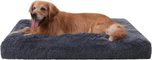 Miniatura 10 de Vonabem Alfombrilla para Jaula de Perro Grande 36 Pulgadas, Cama Lavable para Jaula para Perros Grandes y Medianos, Alfombrillas Suave de Felpa