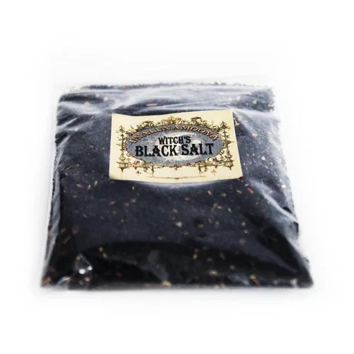 Miniatura 4 de UnaLunaMoona Sal negra ritual, para protección en hechizos wiccanos, brujería y empático. Suministros de bruja-metafísica-brujería, cargados bajo