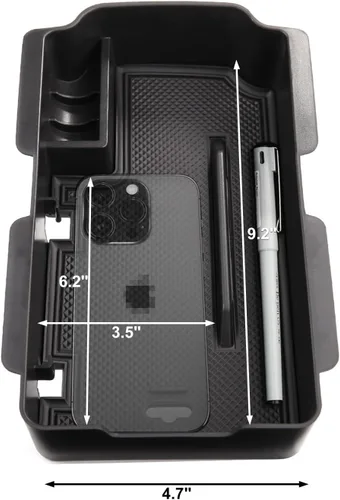 Miniatura 6 de CKE Para Civic de 11ª generación con CVT compatible con Honda Civic 2026 2025 2024 2023 2022 Accesorios Caja de consola central de automóvil, caja