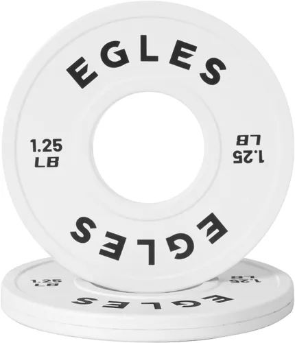 Miniatura 10 de Egles Juego de Placas de Cambio 1.25LB, 2.5LB, 5LB - Placas de Peso Recubiertas de Goma en Pares, Placas Bumper Olímpicas, Codificadas por
