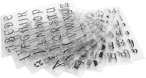 Miniatura 7 de TOPINCN Sello transparente para decoración de TPR, 8 uds, sello de decoración transparente, dibujo de bricolaje, álbum de recortes, cuenta de mano
