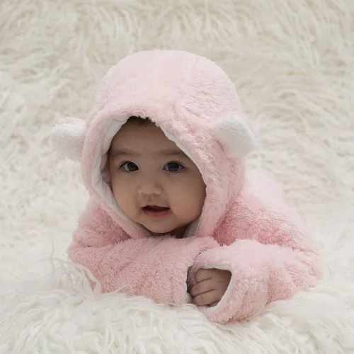 Miniatura 3 de XMWEALTHY Ropa unisex para bebé abrigos de invierno lindo overol para recién nacido traje de nieve registro para artículos esenciales del bebé