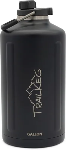 Miniatura 2 de TrailKeg Botella de agua deportiva, 128 onzas, un galón, acero inoxidable aislado al vacío, doble pared, caliente durante 12 horas, fría durante 48