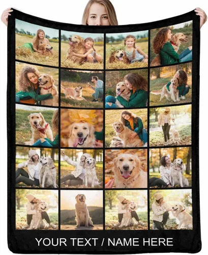 Miniatura 23 de Artsadd Manta conmemorativa personalizada con fotos para la pérdida de perros y gatos, manta conmemorativa personalizada, regalos de memoria amorosa