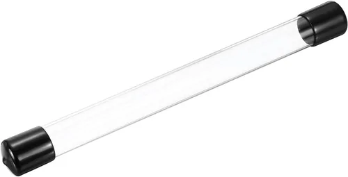 Miniatura 32 de MECCANIXITY Tubo de Almacenamiento Transparente 23x25mm Pequeño Tubo de Plástico Redondo con Tapas Botella Contenedor Rígido 300mm/12 Pulgadas