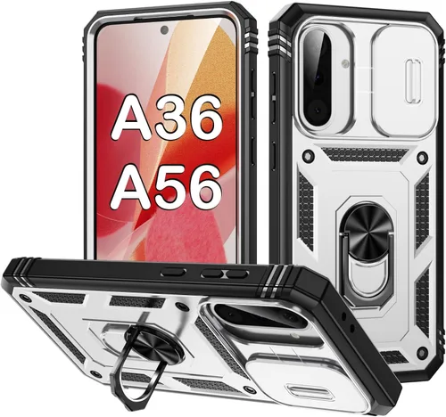 Miniatura 82 de PASNEW Funda para Samsung Galaxy A54, Soporte Metálico y Cubierta Deslizante para Cámara, Militar Multicapa Resistente de Cuerpo Completo a Prueba
