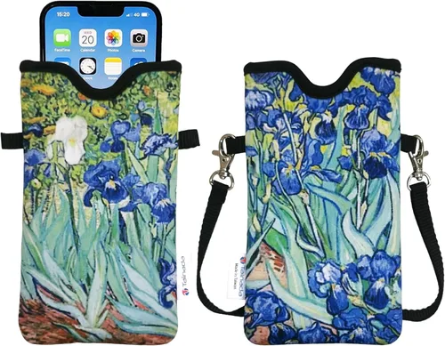 Miniatura 82 de Tainada Funda Estuche Bolsa de Neopreno para Teléfono para Hombres y Mujeres con Correa Cruzada/Cordón para el Cuello para iPhone 17/16/15 Pro Max