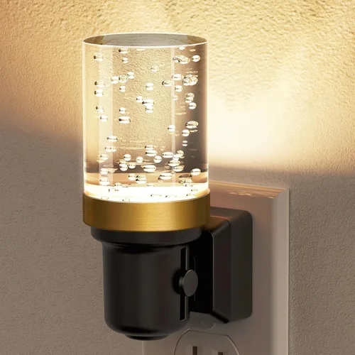 Miniatura 10 de JandCase Luz de Noche LED, Luces Nocturnas Regulables Enchufables en la Pared, Luz Nocturna Moderna con Sensor de Luz Automático de Encender/Apagar