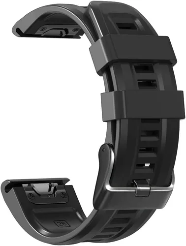 Miniatura 19 de REYDA Correa de silicona compatible con Garmin Fenix 7X/7X Pro/6X/6X Pro/5X/5X Plus/3/3 HR, 1.024 in, ajuste rápido, pulsera de silicona suave