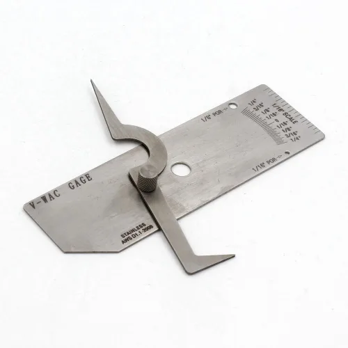 Soldadura V-Wac Gage Soldadura estándar Borde de morder Bajo corte Calibre Soldador inspección regla