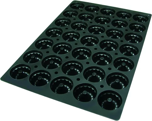Miniatura 4 de Lekue Molde de disco profesional para hornear con 12 cavidades, 23.6 x 15.7 pulgadas, color negro