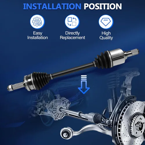 Miniatura 2 de MAXFAVOR Eje CV Reemplazo delantero para Hyundai Elantra GL GLS Blue Sedan 2.0L Touring SE 2007 2008 2009 2010 2011 2012 FWD lado del pasajero lado