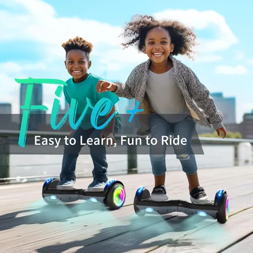 Miniatura 4 de SISIGAD Scooter, 6.5" Flash Wheels & Corlorful LED Lights, All for Girls Boys Kids Ages 6+ J-Gris Negro