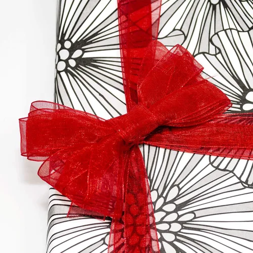 Miniatura 2 de Morex Ribbon 91803/100-609 Cinta de nailon Organdy, 5/8 pulgadas por 100 yardas, color rojo
