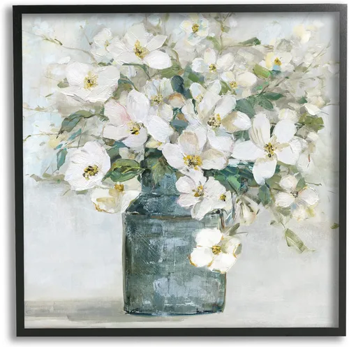 Miniatura 14 de Stupell Industries 'Country Jug Varied Flower Arrangement', Framed Giclee Art, White, 17 x 17 Inches, Easy to Hang and Sturdy, Made in USA, by Carol