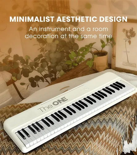 Miniatura 4 de The ONE Teclado inteligente COLOR 61 teclas iluminadas, piano eléctrico para principiantes con 256 tonos, 64 polifonía, luces LED integradas