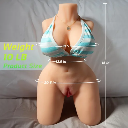 Miniatura 2 de AUSLOVE Muñeca Sexual Realista Masturbadores Masculinos, Juguetes Sexuales 3 en 1 de 10 LB para Masturbación Masculina, Muñecas Sexuales con Vagina