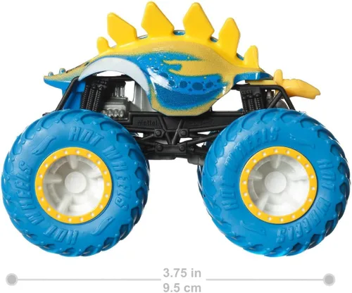 Miniatura 3 de Hot Wheels Monster Trucks Motosaurus (amarillo/azul)