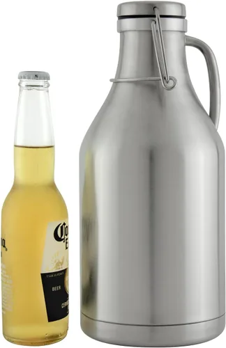 Miniatura 5 de Kegco 3PFD-64SS - Growler, 64 oz, acero inoxidable