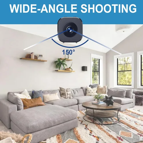 Miniatura 6 de ZMDCAM Mini cámara de seguridad, 1080P HD WiFi para el hogar, cámara interior y exterior para bebé/mascota/niñera, cámara IP visión remota