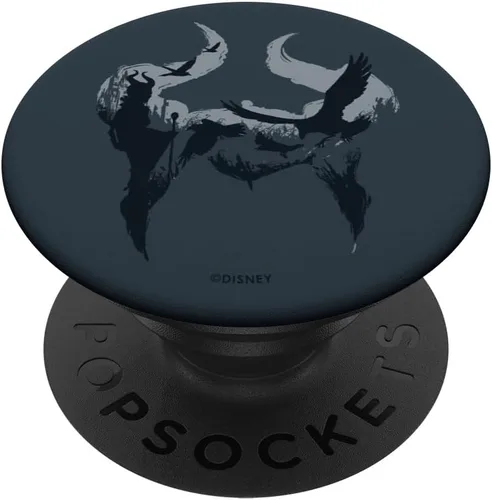 Disney Maléfica: Mistress of Evil Horns Silhouette PopSockets PopGrip: agarre intercambiable para teléfonos y tabletas