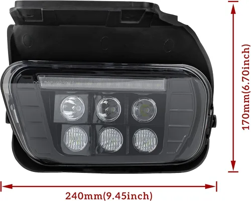 Miniatura 8 de Luz antiniebla LED con DRL para Chevy Silverado 02-06, luces de circulación diurna, montaje de lámpara antiniebla para Chevy Silverado 1500 2500HD