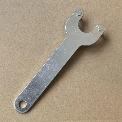 Miniatura 6 de Utoolmart Llave de amoladora angular, tuerca de bloqueo de hierro de 2 puntas, llave de acabado de zinc para Dewalt Milwaukee Makita Black & Decker