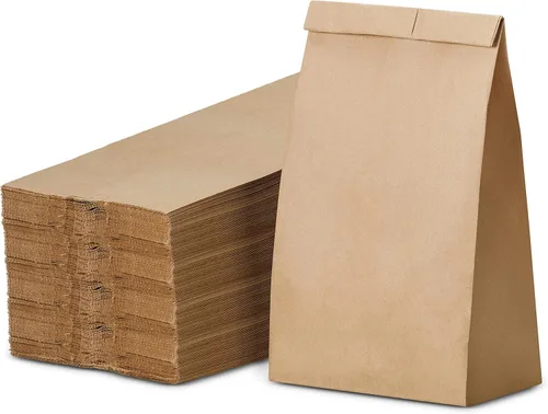 Miniatura 14 de Culinware Bolsas de papel kraft – Bolsas marrones duraderas para aperitivos, almuerzo, sándwich, pasteles, palomitas de maíz, comestibles