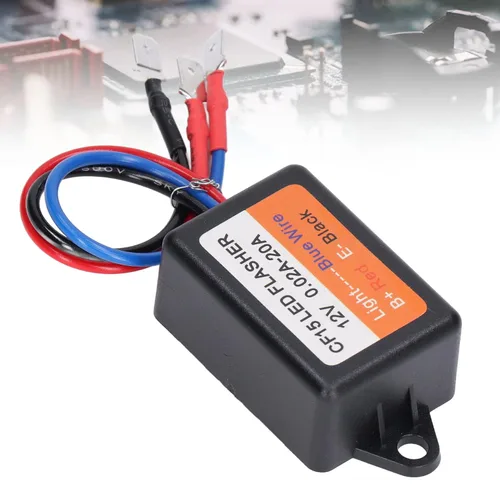 Miniatura 7 de Controlador estroboscópico, controlador estroboscópico de flash 12 V auto módulo intermitente 0.02‑20A LED Módulo de luz de giro 45 75 veces por