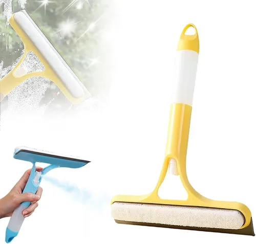 Miniatura 8 de 3 en 1 Rasqueta de Limpieza de Ventanas, Nueva Escobilla de Ventana 2025 con Spray para Vidrio de Ducha, Herramienta Limpiadora de Ventanas Azul