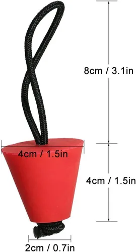 Miniatura 4 de LIXADA El mejor kit de tapón universal para kayak, kit de tapones de drenaje de canoa con orificios de drenaje de canoa, paquete de 4/6/8 Negro X 4