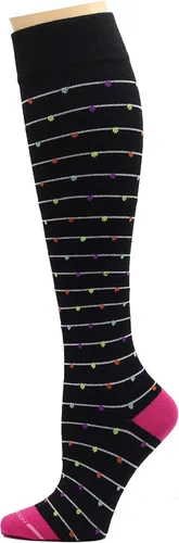 Miniatura 5 de Dr. Motion Calcetines de compresión para mujer, paquete de 3 unidades, gatos, puntos, perros