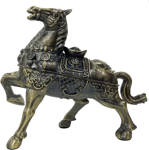 Miniatura 15 de Rana de dinero Feng Shui de latón de tres patas, riqueza tradicional, estatua de sapo de dinero con juego de 5 monedas de buena suerte, monedas