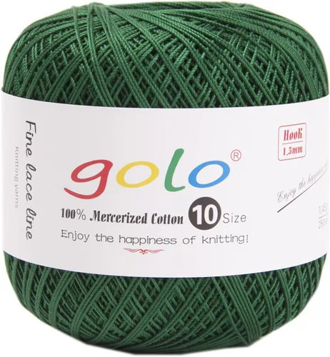 Miniatura 147 de Golo - 3 bolas de hilo de ganchillo tamaño 10, hilo de crochet para tejer a mano 102