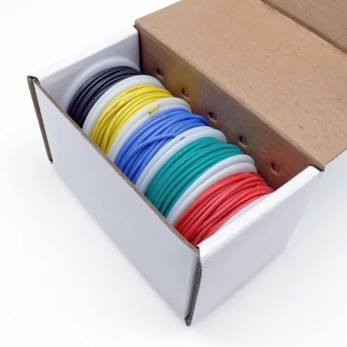 Miniatura 7 de Treedix 5pcs 22AWG alambre flexible de conexión de silicona alambre 22 calibre estañado cobre puente cables de goma de silicona aislados 5
