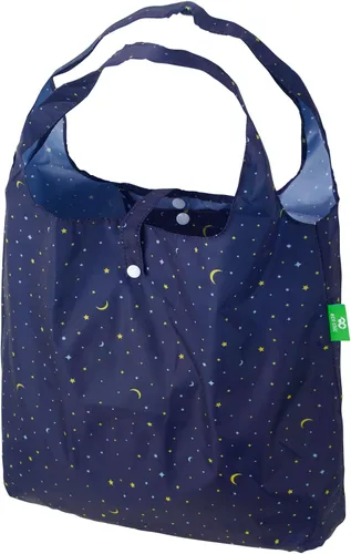 Miniatura 25 de ECO CHIC Bolsas plegables reutilizables para comestibles, bolsa de compras ligera, reciclada y reutilizable, bolsa plegable impermeable Gafas Gatos