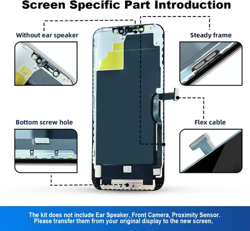 Miniatura 7 de Kit de reemplazo de pantalla para iPhone 12 Pro Max de 6.7 pulgadas, pantalla LCD Full HD con digitalizador de pantalla táctil 3D Touch, ensamblaje