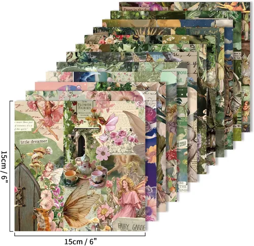 Miniatura 3 de 24 hojas de papel para álbumes de recortes de 6x6 pulgadas, 160GSM, paquete de papel decorativo de una sola cara, suministros para diario, cartulina