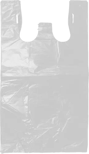 Miniatura 9 de Compras de comestibles Bolsas de plástico para camisetas lisas 12" x 7" x 21" (marrón, 150)
