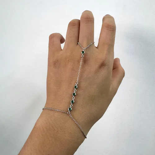 Miniatura 9 de Pulsera de plata de ley 925 para mujer, pulsera de mano para mujer, pulseras esclavas de 7 a 9 pulgadas ajustable