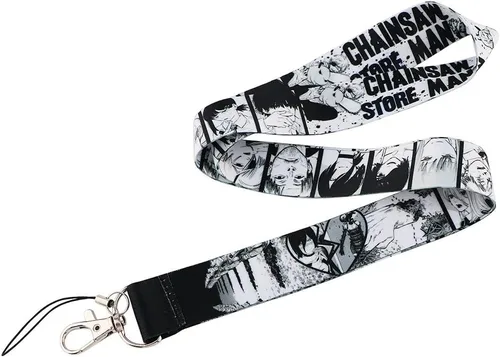 Miniatura 7 de Chainsaw Man Anime Manga 17.7 pulgadas Cuello Lanyard Llavero Holder ID Badge Mobile Phone Pin Correa por Pinstant