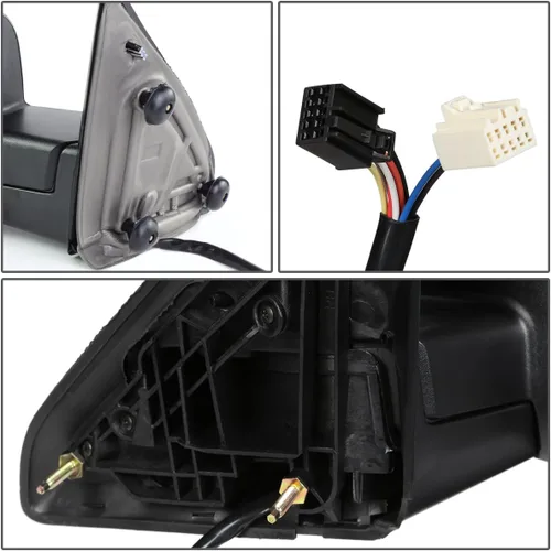 Miniatura 7 de DNA Motoring TWM-037-OE-T888-BK-L Espejo retrovisor izquierdo con calefacción y desempañador, para conductor, con señal de giro + luz de aplique